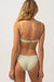 RHYTHM Women's Maisy Check Holiday Pant Bikini Bottom Sage Women's Bikini Bottoms Rhythm 