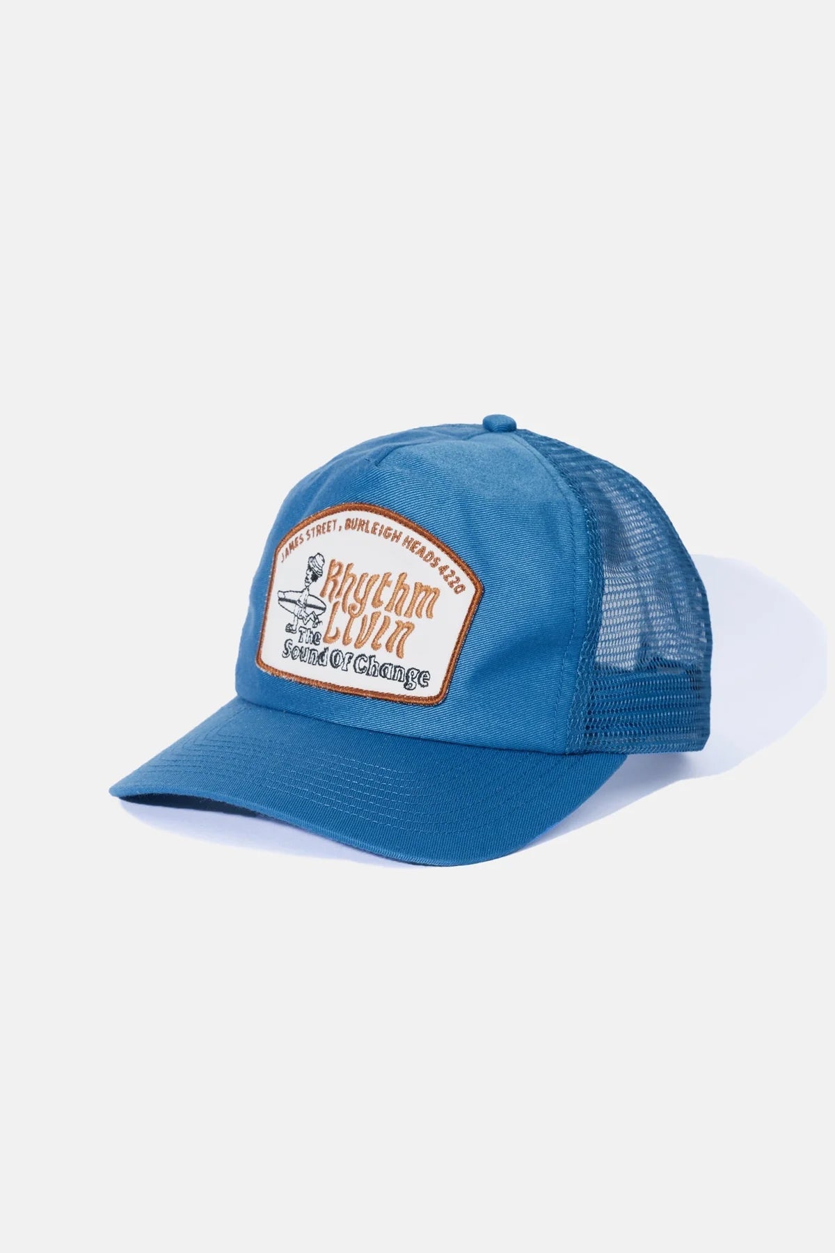 RHYTHM Pathway Trucker Cap Artic Blue Men's Hats Rhythm 