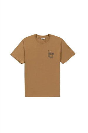 RHYTHM Lull T-Shirt Camel Men's Short Sleeve T-Shirts Rhythm 