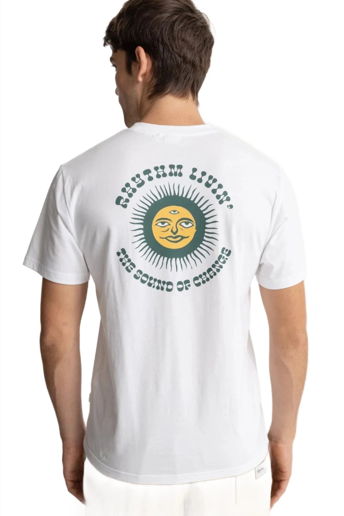 RHYTHM Sun Life T-Shirt Vintage White Men's Short Sleeve T-Shirts Rhythm 