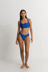 RHYTHM Women's Castaway Holiday Bikini Bottom Blue Women's Bikini Bottoms Rhythm 
