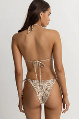 RHYTHM Women's Raya Paisley Double Strap Triangle Bikini Top Natural Women's Bikini Tops Rhythm 