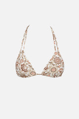 RHYTHM Women's Raya Paisley Double Strap Triangle Bikini Top Natural Women's Bikini Tops Rhythm 