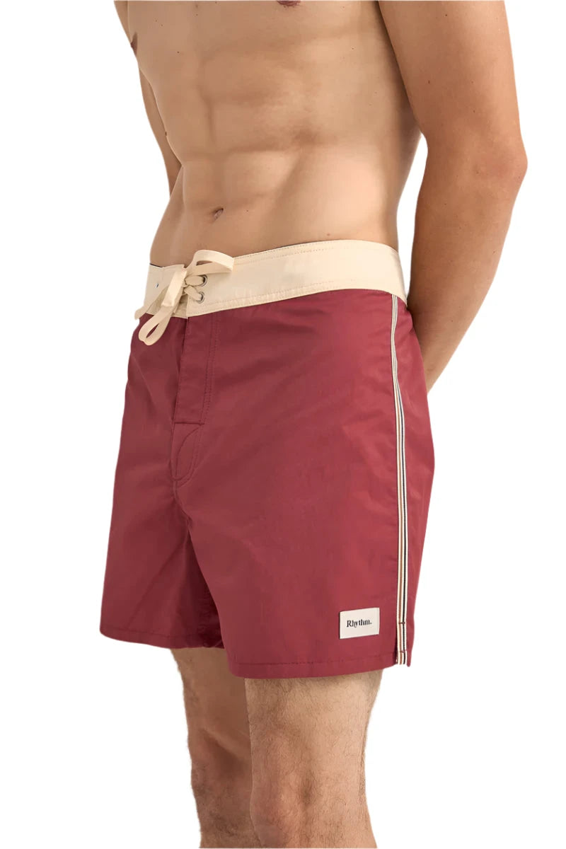RHYTHM Heritage Trunk Merlot Men's Boardshorts Rhythm 