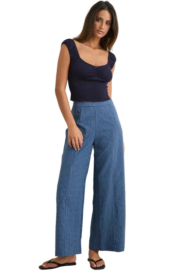 RHYTHM Women's Gracie Sweetheart Top Navy Women's Tank Tops and Halter Tops Rhythm 