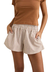 RHYTHM Women's Valley Stripe Short Tan Women's Shorts Rhythm 