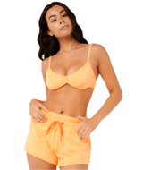 RIP CURL Women's Dusk Textured Lycra Boardshorts Orange Women's Boardshorts Rip Curl 