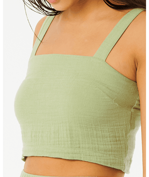 RIP CURL Women's Premium Surf Top Mid Green Women's Tank Tops and Halter Tops Rip Curl 
