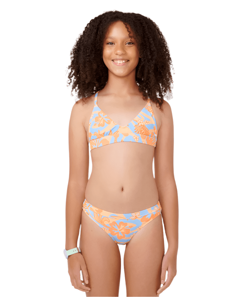RIP CURL Girl's Sun Sol Bikini Set Orange Girl's Swimwear Rip Curl 