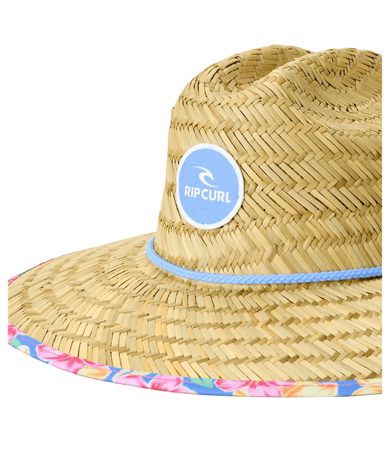 RIP CURL Mixed Straw Sun Hat Blue Women's Hats Rip Curl 