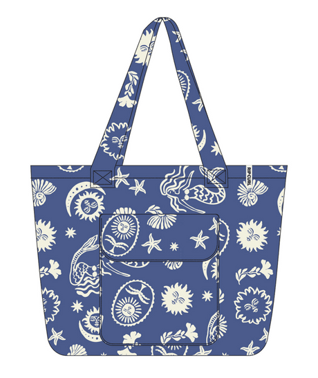 RIP CURL Women's Mixed Pocket 31L Tote Bag Vintage Navy Tote Bags Rip Curl 