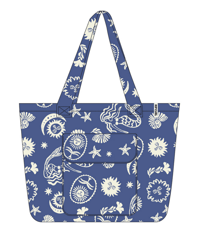 RIP CURL Women's Mixed Pocket 31L Tote Bag Vintage Navy Tote Bags Rip Curl 