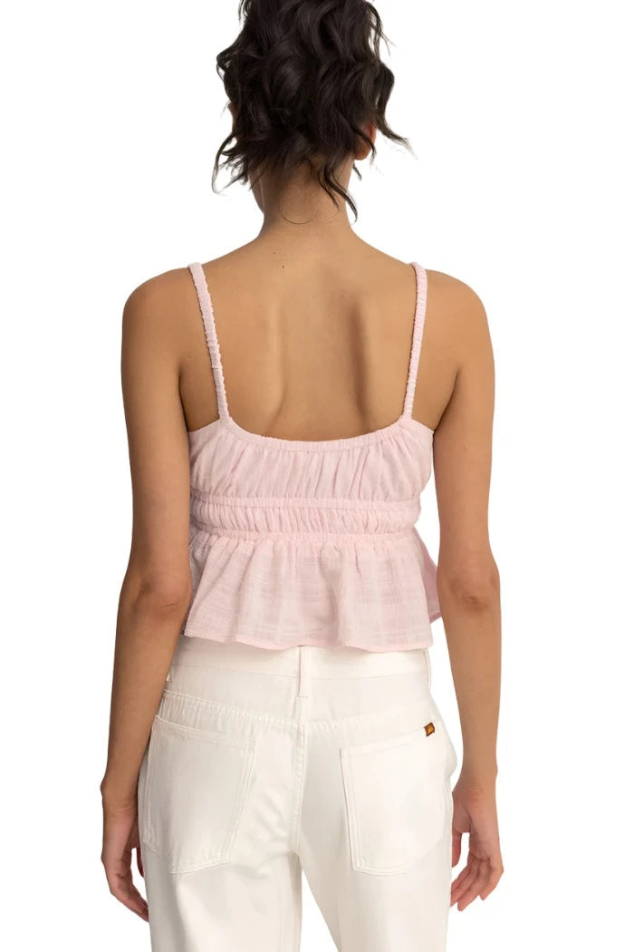 RHYTHM Women's Babydoll Tank Top Pink Women's Tank Tops and Halter Tops Rhythm 