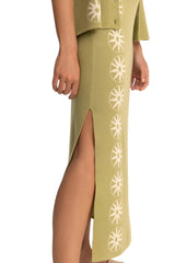 RHYTHM Women's Horizon Knit Midi Skirt Palm Women's Skirts Rhythm 