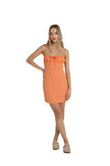 RHYTHM Women's Andie Gathered Mini Dress Peach Women's Dresses Rhythm 