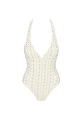 RHYTHM Mila Reversible Halter Neck One Piece Cream Women's One Pieces Rhythm 