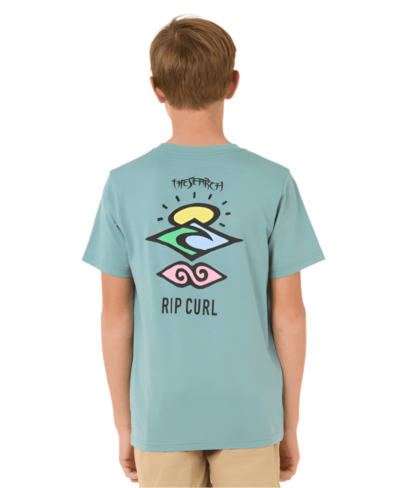 RIP CURL Boys Search Icon T-Shirt Blue Lagoon Boy's T-Shirts Rip Curl 