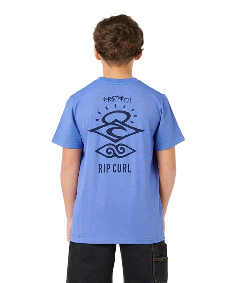 RIP CURL Boys Search Icon T-Shirt Blue Haze Boy's T-Shirts Rip Curl 