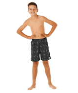 RIP CURL Boys Eternal Shred Volley Boardshorts Washed Black Boy's Boardshorts Rip Curl 