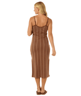 RIP CURL Women's San Carlos Jacquard Knit Midi Dress Brown Women's Dresses Rip Curl 