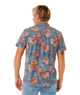 RIP CURL Sessions Aerotech Short Sleeve Button Up Light Navy Men's Short Sleeve Button Up Shirts Rip Curl 