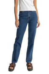 RHYTHM Dakota Straight Leg Jean Pants Dark Wash Women's Pants Rhythm 