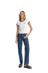 RHYTHM Dakota Straight Leg Jean Pants Dark Wash Women's Pants Rhythm 