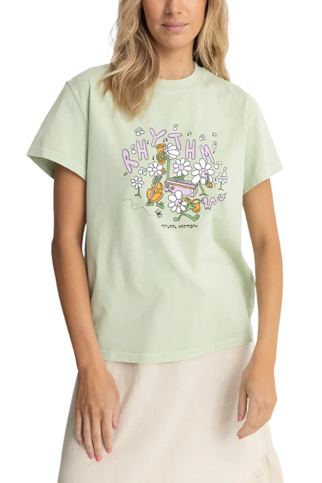 RHYTHM Women's Harmony Band T-Shirt Green Women's T-Shirts Rhythm 