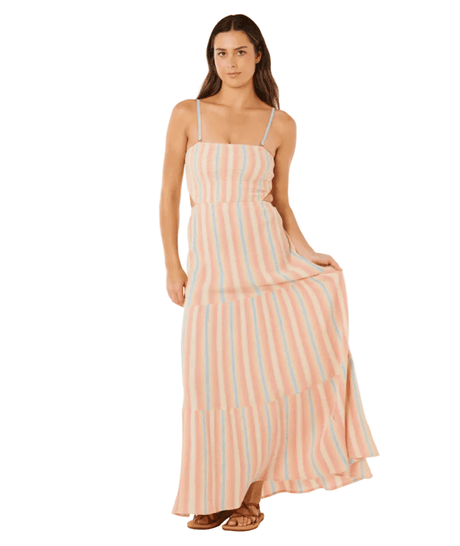 RIP CURL Women's Premium Surf Stripe Maxi Dress Multico Women's Dresses Rip Curl 