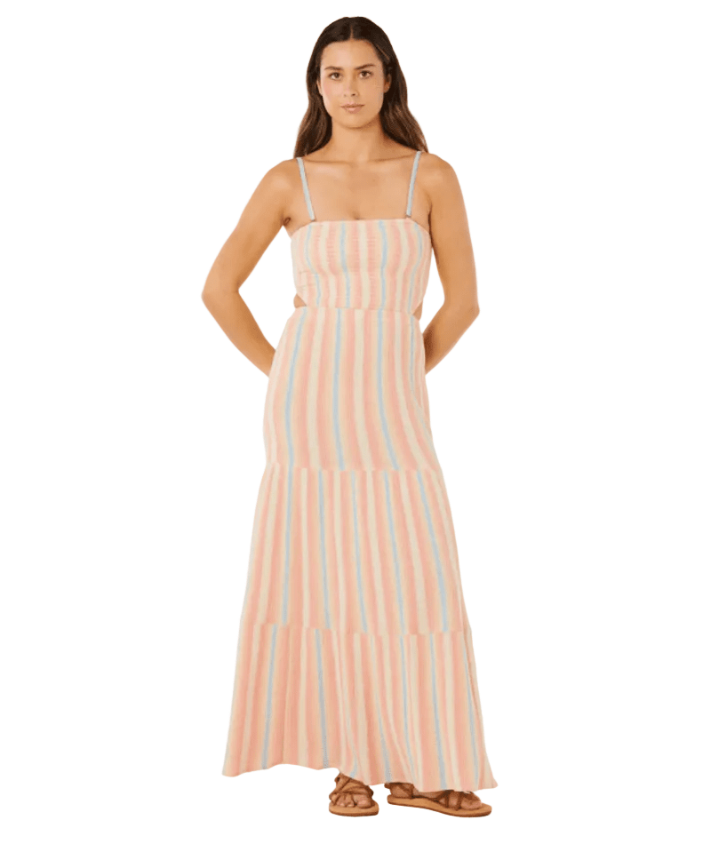 RIP CURL Women's Premium Surf Stripe Maxi Dress Multico Women's Dresses Rip Curl 