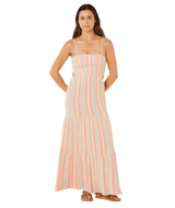 RIP CURL Women's Premium Surf Stripe Maxi Dress Multico Women's Dresses Rip Curl 