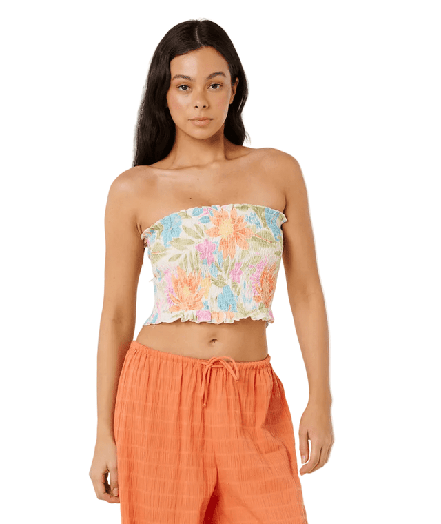 RIP CURL Women's Catalina Island Shirred Top Multi Women's Tank Tops and Halter Tops Rip Curl 