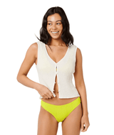 RIP CURL Women's Catalina Island Knit Vest Off White Women's Tank Tops and Halter Tops Rip Curl 
