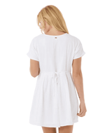 RIP CURL Women's Premium Short Sleeve Dress White Women's Dresses Rip Curl 