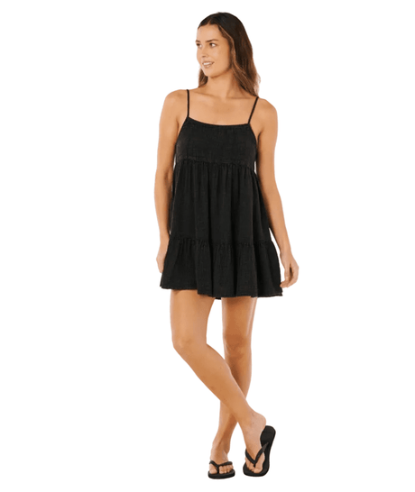 RIP CURL Women's Classic Surf Cover Up Black Women's Dresses Rip Curl 