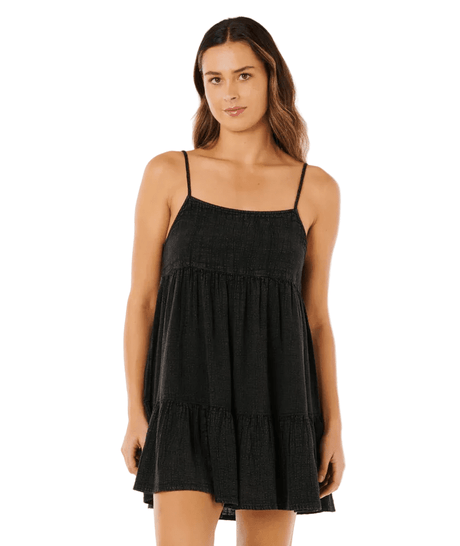 RIP CURL Women's Classic Surf Cover Up Black Women's Dresses Rip Curl 