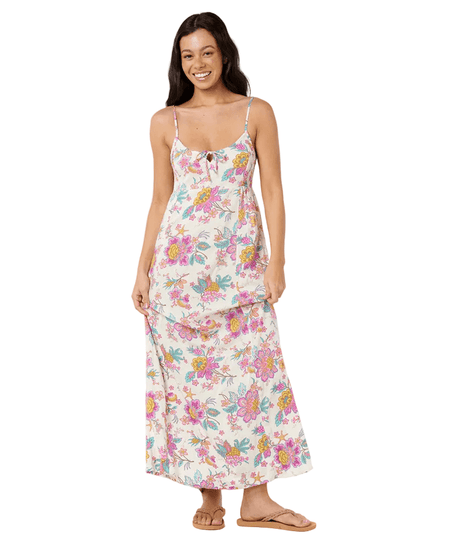 RIP CURL Half Moon Bay Shirred Side Maxi Dress Multi Women's Dresses Rip Curl 