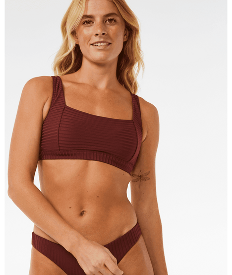 RIP CURL Premium Surf D-DD Crop Bikini Top Plum Women's Bikini Tops Rip Curl 