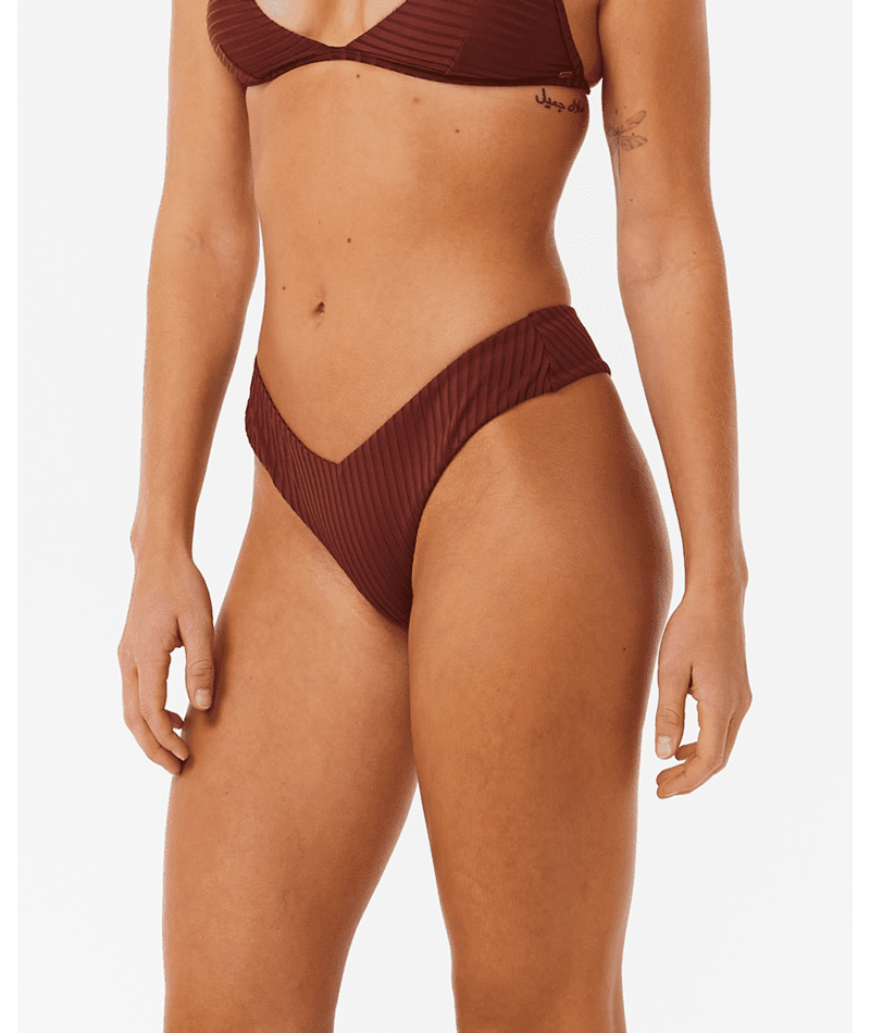 RIP CURL Women's Premium Surf Skimpy Hipster Bikini Bottom Plum Women's Bikini Bottoms Rip Curl 