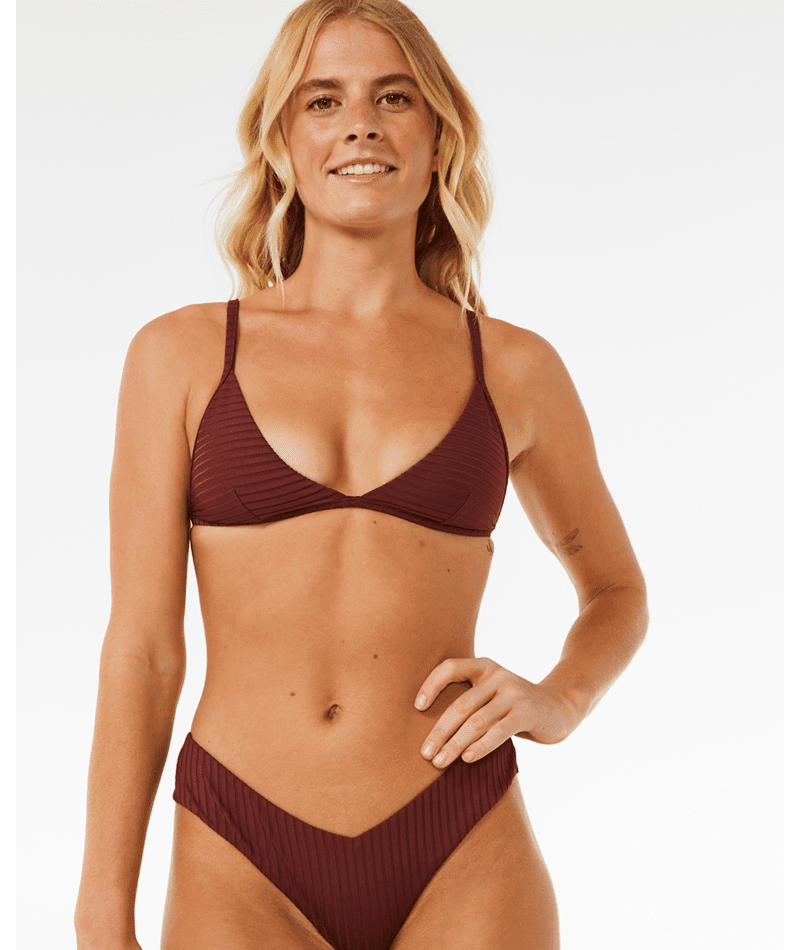 RIP CURL Women's Premium Surf Skimpy Hipster Bikini Bottom Plum Women's Bikini Bottoms Rip Curl 