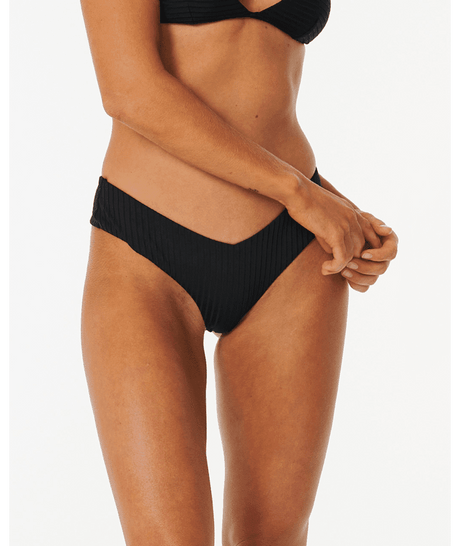 RIP CURL Women's Premium Surf Skimpy Hipster Bikini Bottom Black Women's Bikini Bottoms Rip Curl 