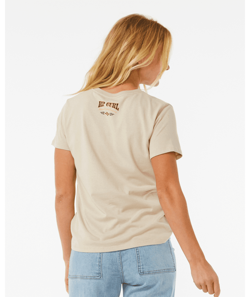 RIP CURL Women's Ultimate Surf Relaxed T-Shirt Natural Women's T-Shirts Rip Curl 