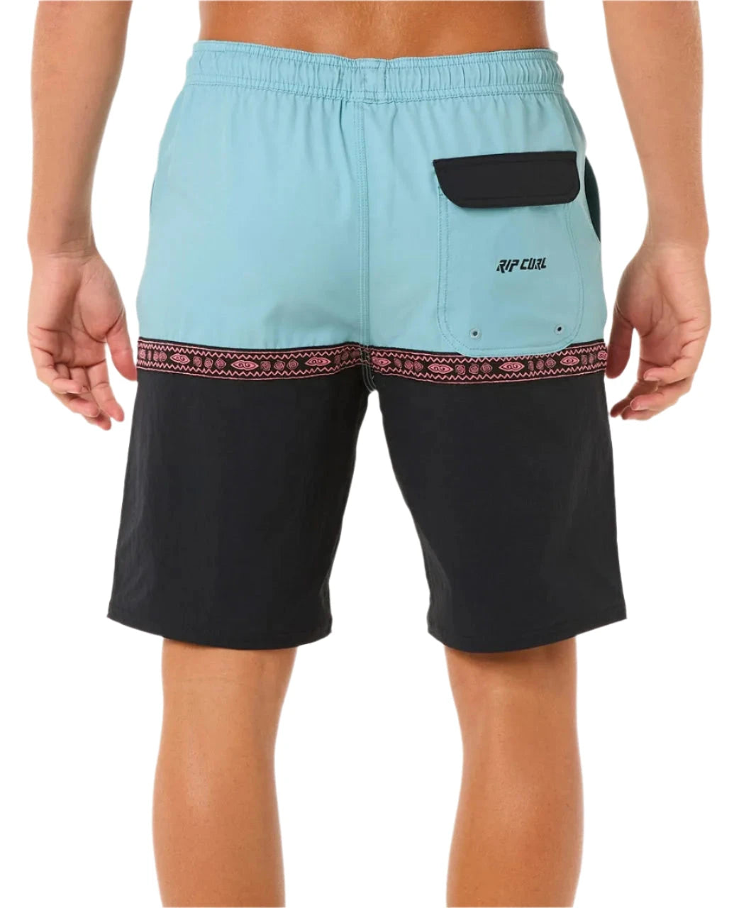 RIP CURL Raw Energy Split Volley Hybrid Short Black Men's Hybrid Shorts Rip Curl 
