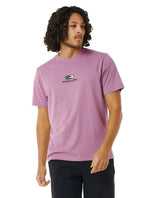 RIP CURL Pill Icon T-Shirt Dusty Purple Men's Short Sleeve T-Shirts Rip Curl 