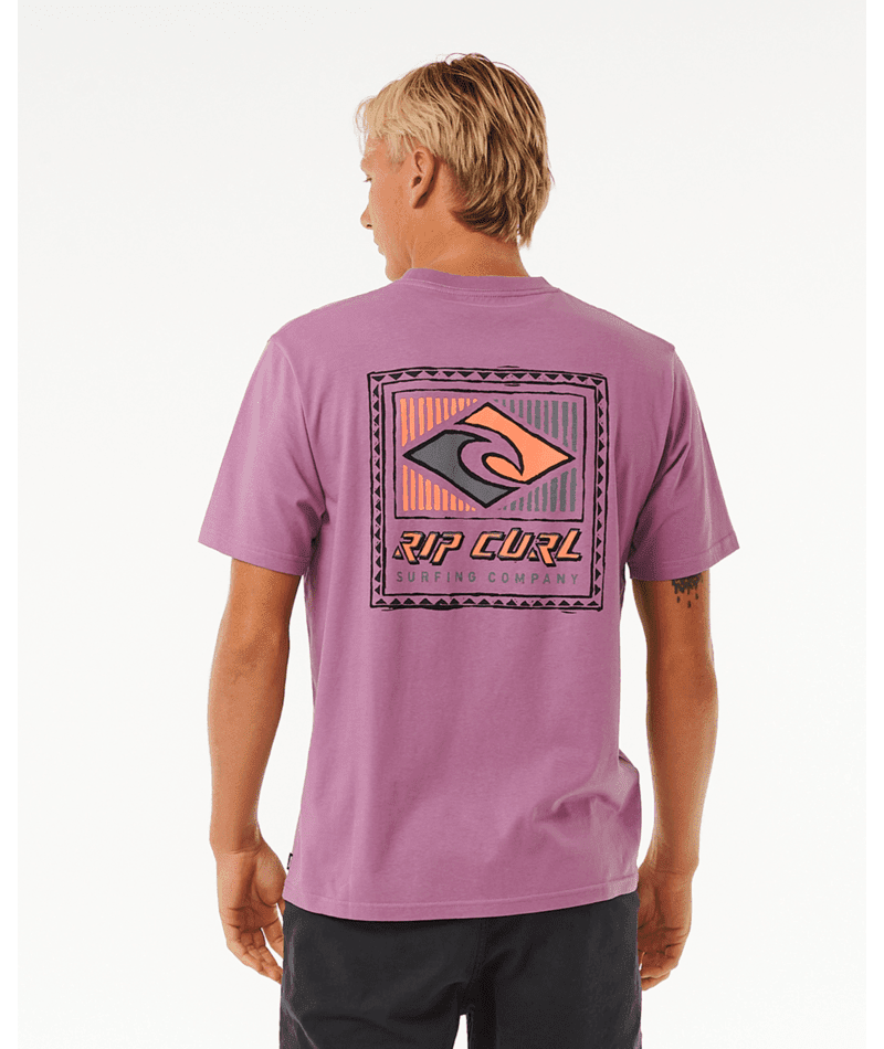 RIP CURL Traditions T-Shirt Dusty Purple Men's Short Sleeve T-Shirts Rip Curl 