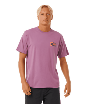 RIP CURL Traditions T-Shirt Dusty Purple Men's Short Sleeve T-Shirts Rip Curl 