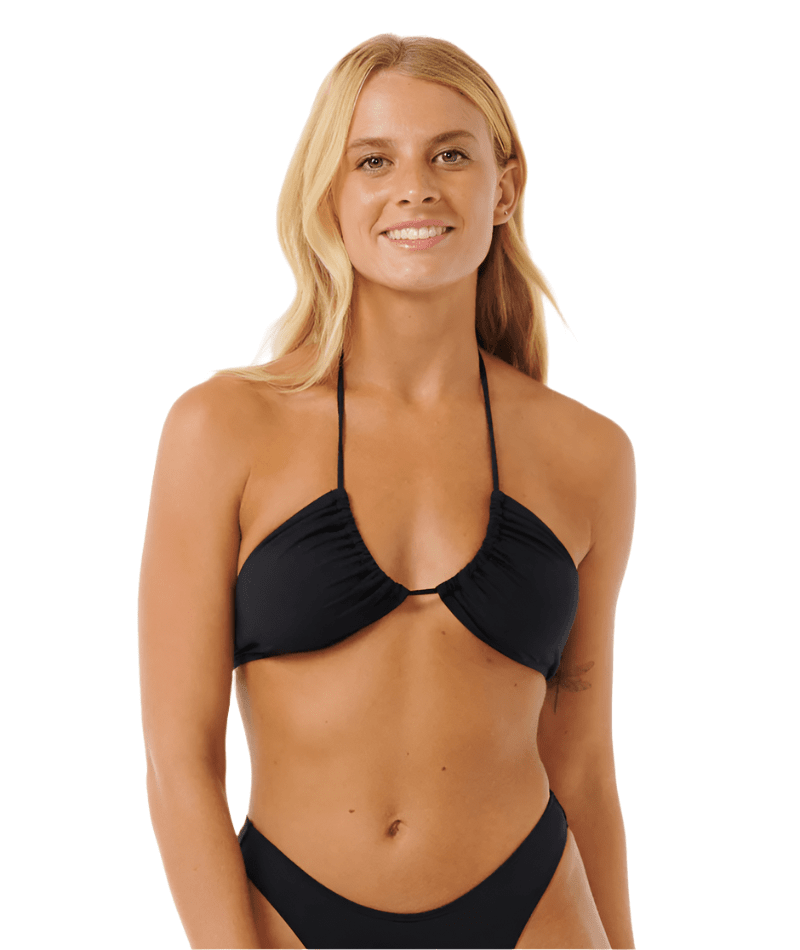 RIP CURL Women's Classic Surf Bandeau Black Women's Bikini Tops Rip Curl 