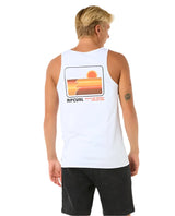 RIP CURL Surf Revival Peaking Tank Top White Men's Tank Tops Rip Curl 