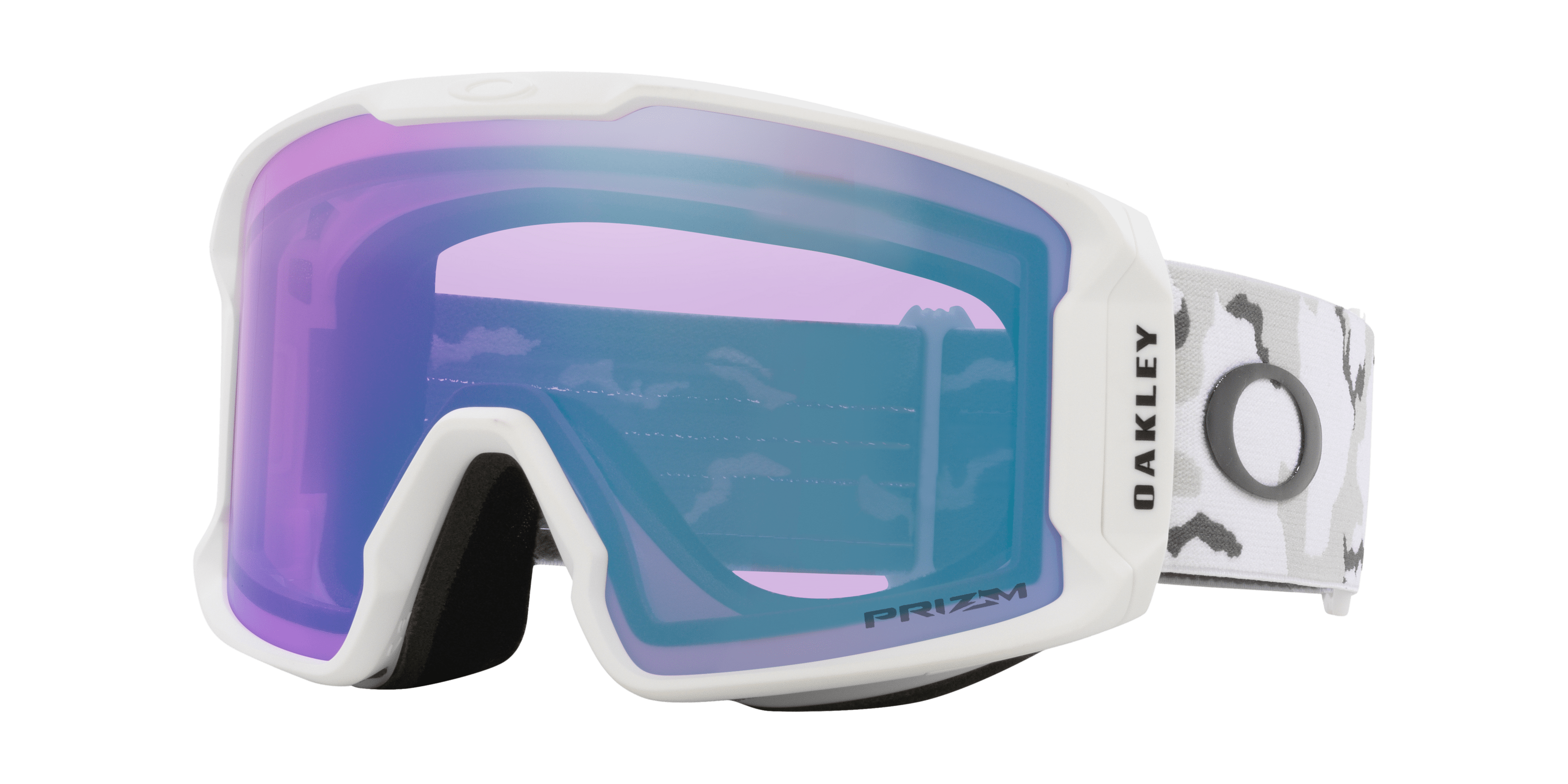 OAKLEY Line Miner L White Camo Prizm Iced Iridium Snow Goggle Freeride Boardshop