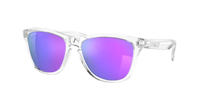 OAKLEY Frogskins Polished Clear - Prizm Violet Sunglasses Sunglasses Oakley 